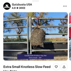 Extra Small GutzBusta® Knotless Hay Nets